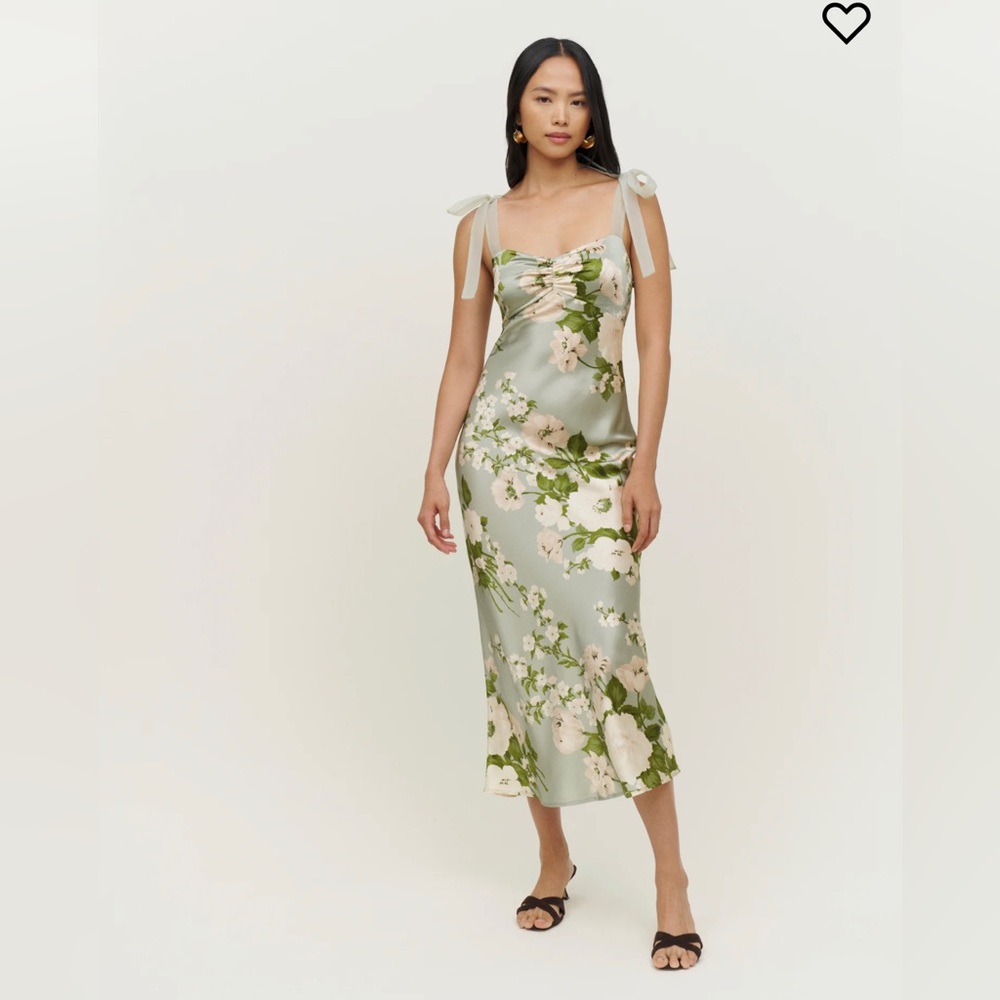 Reformation Alene Silk Floral Maxi Dress